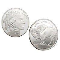 Crea tus Propias Monedas Personalizadas, Monedas de Desafío de Metal Impresas, Monedas en Blanco, Moneda Plateada