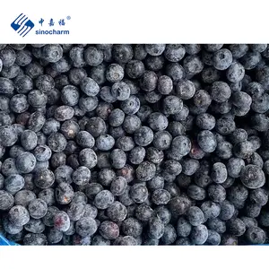 Sinofarm IQF Blueberry 1.3cm Alta Qualidade Orgânica Frutas Congeladas Preço de Atacado 1kg Mirtilo Congelado com BRC A