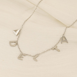 Letter Necklace Titanium Steel Clavicle Chain Women Fashion Simple Jewelry Gift Occasion ZY252 - Product Image 1