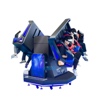 Máquina de Juegos de Realidad Virtual 9D con Simulador de Realidad Virtual, Montaña Rusa Interactiva con Rotación de 360 Grados y Dos Asientos, en Venta