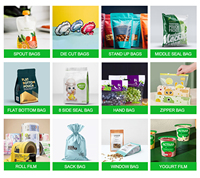 Sacs en EVA de qualité alimentaire refermables avec fermeture éclair, surface mate, épaisseur personnalisée, couleur personnalisée, taille personnalisée, impression personnalisée