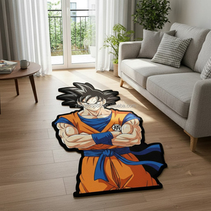 Tappeto a Forma di Drago Anime Ball, Antiscivolo, in Poliestere Lavabile, a Pelo Tagliato, Morbido, per Soggiorno e Camera da Letto - Product Image 4