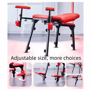 Roter <span class=keywords><strong>Sex</strong></span>-Stuhl für Paare Liebespositionen Schlafzimmer Multifunktionales SM-Spiel Erwachsenen-Möbel mit BDSM-Fesseln - Product Image 5