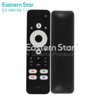 Control Remoto ES-RM194-1-V a Precio de Fábrica para el Nuevo Google Chromecast 4k TV, Decodificador con Google Voice, Smart TV H96, Control por Voz BT IR