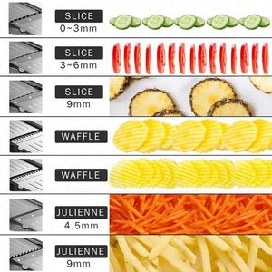 Kitchen Accessories Stainless Steel <b>Vegetable</b> Cutter <b>Chopper</b> Protective Kitchen Mandoline Slicer <b>for</b> Easy Fruit <b>Vegetable</b> - Product Image 3