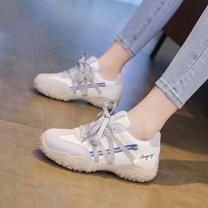 LYKU 2026 Nuevas Zapatillas Deportivas de Mujer Estilo Coreano con Aumento de Altura, Casuales, con Cordones, Transpirables, Antideslizantes, Tendencia de Moda EVERGREEN - Product Image 4