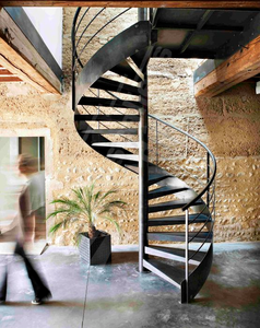 CBMmartモダン階段カスタマイズプレハブ錬鉄製屋外手すりデザイン屋内スパイラル階段 - Product Image 2