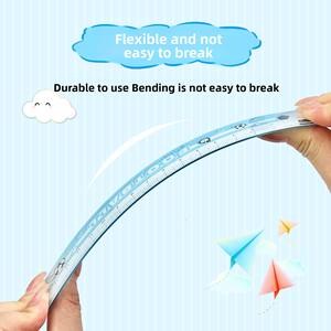 Haute apparence 15cm acrylique règle droite dessin animé Football basket-ball papeterie sur le thème pour les élèves du primaire enfants prêts - Product Image 3