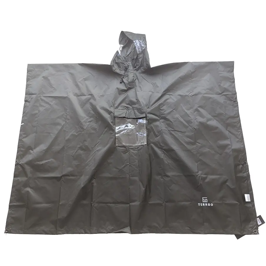 Best seller in Europe market outdoor customized LOGO camping heavy rain oxford cloth polyester with PU coating cape poncho