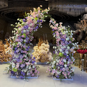ซุ้มดอกไม้ประดิษฐ์คุณภาพสูงสั่งทำพิเศษสำหรับตกแต่งงานแต่งงานทั้งในร่มและกลางแจ้ง - Product Image 6