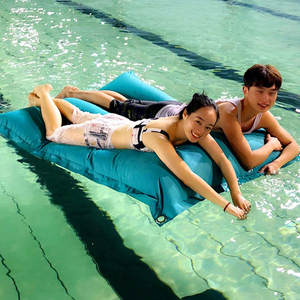 Housse de pouf flottant imperméable en tissu moderne pour <span class=keywords><strong>piscine</strong></span>, 140*180 cm, grand <span class=keywords><strong>coussin</strong></span> carré, chaise longue d'extérieur confortable - Product Image 2