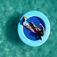 Heißer Verkauf: Aufblasbare schwimmende Wasserhängematte mit Netz – Ideal für den Sommer, individuell anpassbar