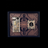 Ensemble classique d'accessoires pour cigares : Briquet à flamme unique réglable haute température et coupe-cigares