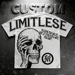 Heavyweight 100% cotton dài <span class=keywords><strong>T</strong></span>-Shirt biểu <span class=keywords><strong>t</strong></span>ượng <span class=keywords><strong>t</strong></span>ùy chỉnh thời trang dạo phố quá khổ in Thả Vai - Product Image 1