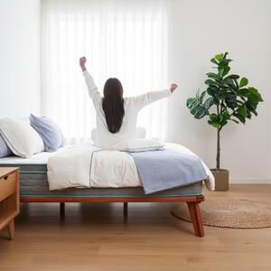 Colchón Híbrido de 28cm, el Más Popular, con Muelles Ensacados Refrigerantes, Espuma Viscoelástica en Gel, Enrollable al Vacío, para Hotel y Dormitorio, Entrega Directa - Product Image 1