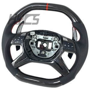Accesorios de Interior de coche <span class=keywords><strong>volante</strong></span> de fibra de carbono para Mercedes Benz Clase G G65 G63 <span class=keywords><strong>AMG</strong></span> W463 ML63 GL550 GL63 W166 - Product Image 2