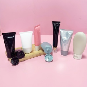 Tube cosmétique en plastique blanc, rouge, orange, vierge, imprimable, pour soins de la peau et nettoyant visage, avec couvercle à clapet, en gros, 30ml, 50ml, 100ml, 150ml - Product Image 2