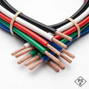 Cable Eléctrico <span class=keywords><strong>HIV</strong></span> de 600V, Estándar Japonés PSE, Cable de Cobre Aislado con PVC Resistente al Calor, <span class=keywords><strong>0</strong></span>.9-400mm2, para Cableado de Edificios y Viviendas - Product Image 1