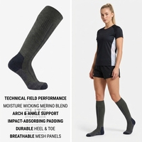 Chaussettes de football montantes pour jeunes, automne, épaisses, amorties, anti-humidité, coton/bambou, pour hommes, femmes, entraînement d'équipe, vente en gros, OEM