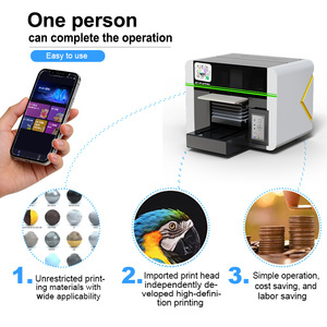 Nouvelle <span class=keywords><strong>imprimante</strong></span> UV A3 avec tête d'impression I3200 et plate-forme d'adsorption pour étui de téléphone carte Badge disque optique CD impression acrylique - Product Image 4