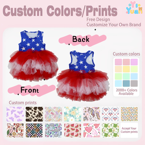 Vestido <span class=keywords><strong>de</strong></span> tutú sin mangas para niños del 4 <span class=keywords><strong>de</strong></span> julio, falda <span class=keywords><strong>de</strong></span> tul con estampado <span class=keywords><strong>de</strong></span> estrellas <span class=keywords><strong>de</strong></span> la bandera americana, traje <span class=keywords><strong>de</strong></span> fiesta para niños pequeños del Día <span class=keywords><strong>de</strong></span> la Independencia - Product Image 3
