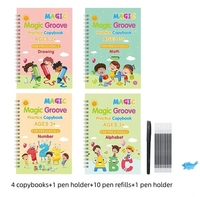 Livre de pratique de calligraphie et d'écriture pour enfants, avec stylo à eau pour l'apprentissage précoce de l'anglais, pour le contrôle du stylo, la peinture et le dessin