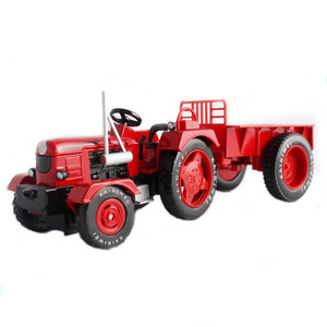 KDW 1/18 scala Retro pressofuso <span class=keywords><strong>trattore</strong></span> agricolo modello giocattoli lega agricoltura trattori camion <span class=keywords><strong>con</strong></span> <span class=keywords><strong>rimorchio</strong></span> ribaltabile - Product Image 2