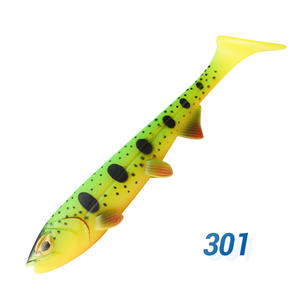 Leurre souple en PVC OEM <span class=keywords><strong>pour</strong></span> la pêche au brochet, <span class=keywords><strong>peinture</strong></span> de couleur 3D, couleurs d'impression 3D, shad swimbait - Product Image 2
