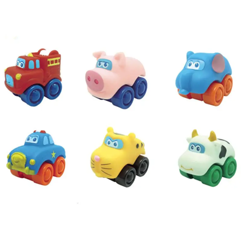 Hot Selling small Movable Race Car Vehicle Animal Learning DIY Educational Toys Set for Kid Boy Gift