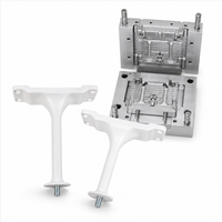 Moule d'injection plastique sur mesure en acier pour éclairage de scène, mobilier de bureau, petit support de tige, composant de suspension, fabricant OEM ODM