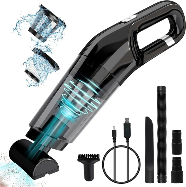 Car Vacuum Cleaner Cordless Handheld Vacuum Cleaner Suction 120W High Power Wet/Dry Use Vacuum Cleaner
