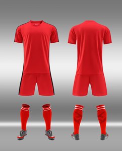 Seragam Model 7104 Jersey Sepak Bola Murah Set 100% Poliester Bernapas Cetak Digital Pakaian Olahraga Grosir - Product Image 4