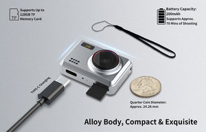 DC23M 2MP 1080P Metall Mini Digitalkamera Knopfförmige Taschenkamera CMOS MicroSD Tragbare Kompaktkamera - Product Image 6