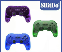 Control de Juego Multiplataforma 8Bitdo Pro 2 Hall Effect Retro Edición Especial Transparente con Botón Trasero