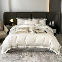 Ensemble de literie en lyocell taille Queen, housse de couette douce, linge de lit pour la maison, nouveau design