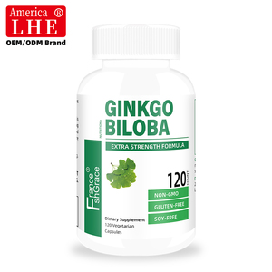 Fabricante de Suplementos Herbales de Ginkgo Biloba, Gránulos con Extractos de la Planta de Ginkgo Biloba, Apoyo a la Salud, 120 Cápsulas de Ginkgo Biloba - Product Image 1