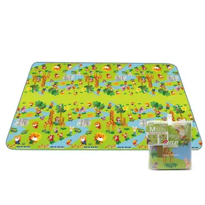 Wholesale travel portable waterproof foldable outdoor beach accessories folding picnic blanket sleep camping mat