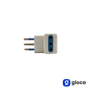 อะแดปเตอร์สำหรับเดินทางโกลก้า 3 แพ็ค 10A 250V มาตรฐานอิตาลี พร้อมช่องเสียบ 3 ช่อง วัสดุ ABS สีขาว ใช้ในครัวเรือน - Product Image 4