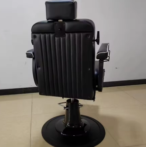 Business Style Barber Shop Chair Reclining 360 Degree Rotating Hydraulic Pump Modern Design <b>Synthetic</b> <b>Leather</b> Durable for Gym - Product Image 6