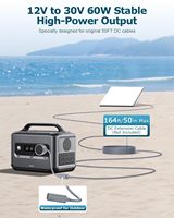 Chargeur de voiture haute puissance DC 12/24V vers 30V/2A 60W pour Starlink Mini avec câble de sortie femelle DC