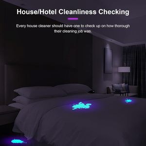 ไฟฉาย UV 100 LED แบบ USB-C ชาร์จไฟได้18W เครื่องตรวจจับปัสสาวะสัตว์เลี้ยงแมงป่องแผ่นดิสก์ค้นหากอล์ฟ - Product Image 5