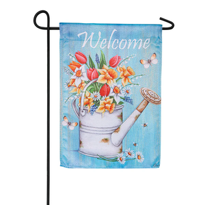 Bandera de jardín en blanco de sublimación de doble cara personalizada al por mayor para decoración al aire libre