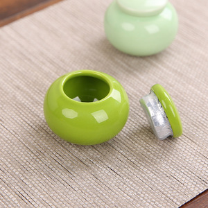 Tarro de Cerámica para Almacenamiento de Polvo Aromático de Té, Diseño Fresco y Bonito, Mini Tarro de Porcelana con Esmalte de Color, Diseño de Dragón Pauling - Product Image 4