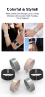 OEM S01 Nouvelle conception de bracelet intelligent sans écran, montre intelligente portable et légère, comptage de la fréquence cardiaque, santé, multisports, bracelet intelligent