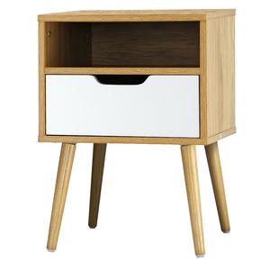 Mesa de Noche Moderna de <span class=keywords><strong>Madera</strong></span> Blanca con 2 Cajones al por Mayor 2023 - Product Image 6