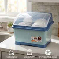 Scolapiatti da Cucina in Plastica, Armadio Portaoggetti Verticale Grande Capacità, Fornitura all'Ingrosso