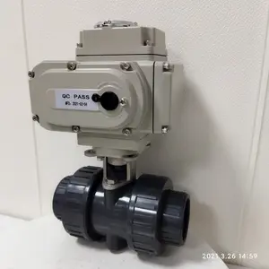 Motor Operated Valve 12V 24V 110V 220V Plastic UPVC PVC Motorized Electric Actuator Ball Valve