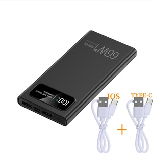 Pd 22.5W Super Snel Opladen Mobiele Power Banks 10000Mah Type-C Ingang Output Dual Usb Power Bank 10000Mah Met Twee Kabel - Product Image 1