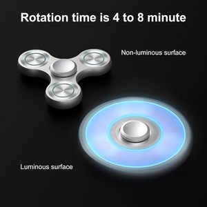 Dạ quang kim loại Fidget Spinners tốc độ cao 4-8 phút quay ADHD căng thẳng lo lắng làm giảm ngón tay <span class=keywords><strong>Spinner</strong></span> Đồ chơi cho người lớn và trẻ em - Product Image 2