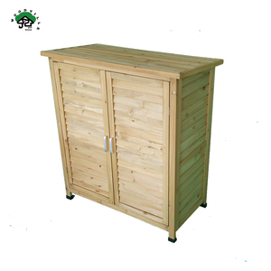 Cobertizo de almacenamiento de jardín de madera para herramientas <span class=keywords><strong>armario</strong></span> de equipo de patio trasero con cerradura - Product Image 2